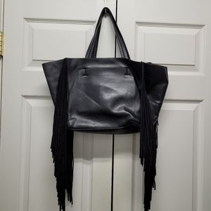 Remi & Reid Faux Leather Fringe Bag